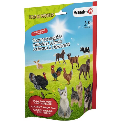 Фигурки Schleich Farm World 87915/0740, 3 шт. игровые фигурки schleich пакетик сюрприз с тремя фигурками dinosaurs