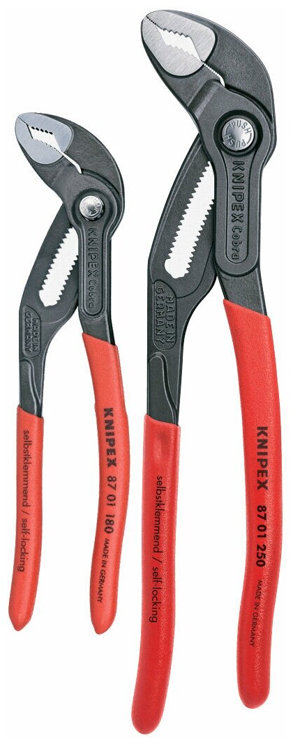 COBRA Набор клещей переставных, 2 пр., KN-8701180/250 Knipex - фотография № 2