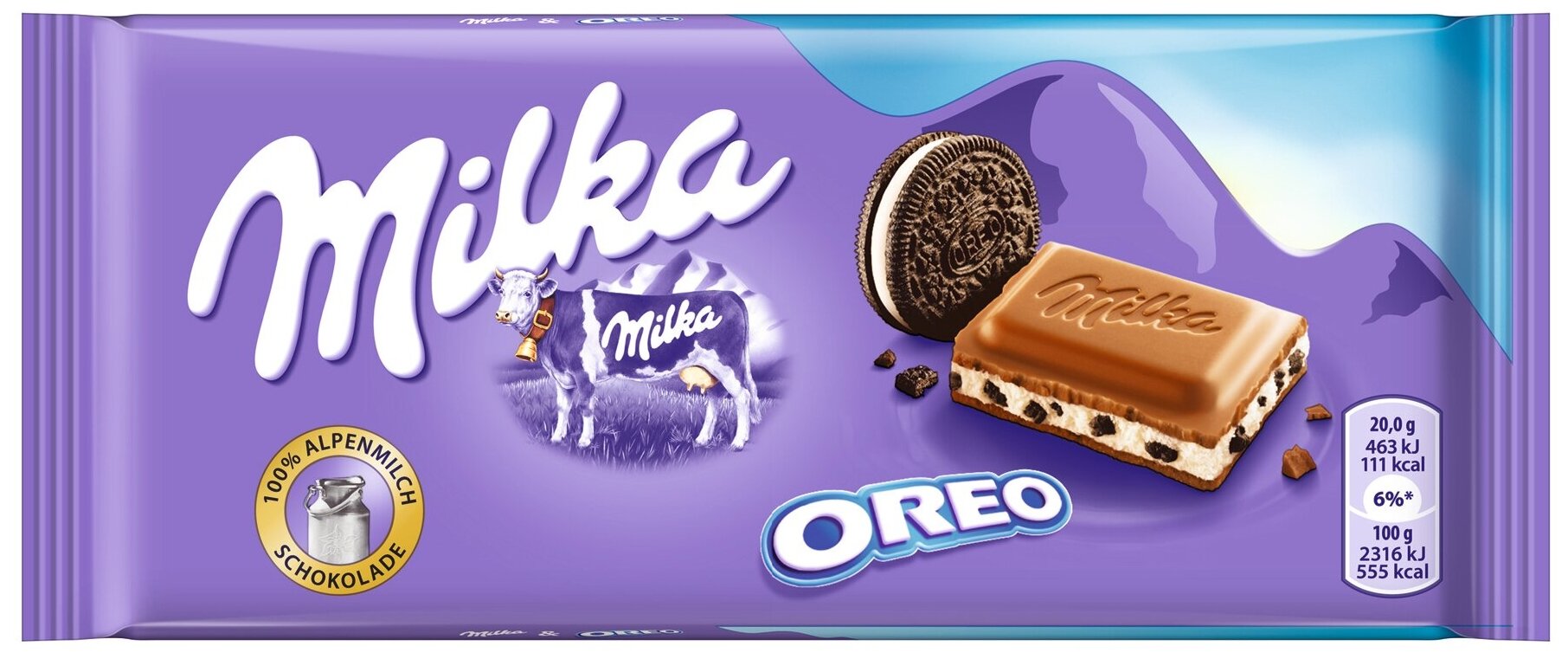 Шоколад Milka Oreo 100 грамм