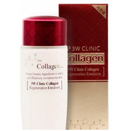 3W Clinic Collagen Regeneration Emulsion Эмульсия для лица, 150 мл увлажняющая коллагеновая эмульсия для лица 3w clinic collagen extra moisturizing emulsion 150ml 01 04 2023