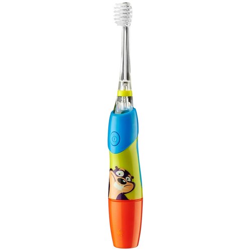 Звуковая зубная щетка Brush Baby KidzSonic (3-6 лет), blue электрическая зубная щетка brush baby kidzsonic звуковая зубная щетка единорог от 3 лет