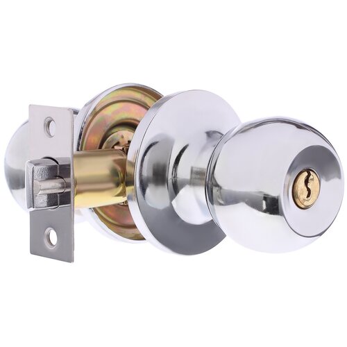 Ручка-кноб 3087, с ключами, цвет хром