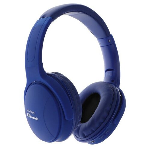 Наушники ELTRONIC 4466 беспроводные полноразмерные BT microSD FM микрофон AUX синие 134000₽