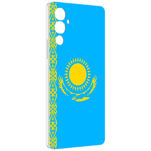 Чехол MyPads флаг Казахстана-1 для Tecno Pova 4 задняя-панель-накладка-бампер чехол mypads герб и флаг казахстана для tecno pova 4 pro задняя панель накладка бампер