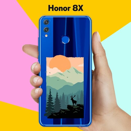 Силиконовый чехол на Honor 8X Закат / для Хонор 8 Икс