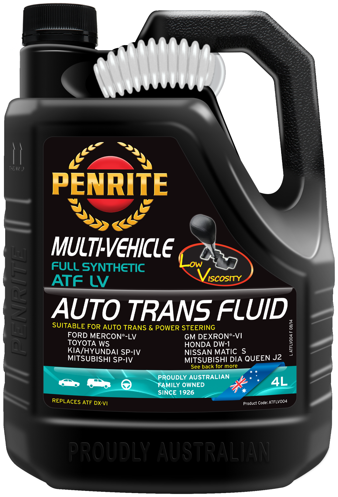 Масло для АКПП Penrite ATF LV FULL SYNTHETIC 4л.
