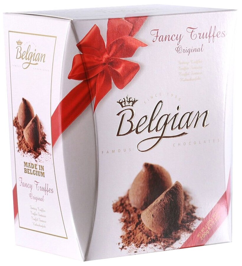 Конфеты с трюфельной начинкой и какао Belgian Fancy Truffes Origina l 200 грамм
