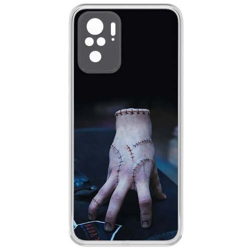 Чехол-накладка Krutoff Clear Case Уэнсдей Аддамс - Вещь для Xiaomi Poco M5s чехол накладка krutoff soft case уэнсдей аддамс уэнсдей для xiaomi poco m5s черный