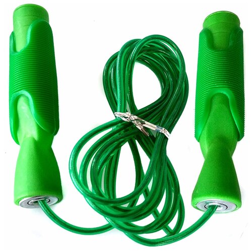 фото Скакалка с подшипником 2,8 м. пп/трос (зеленая) hawk
