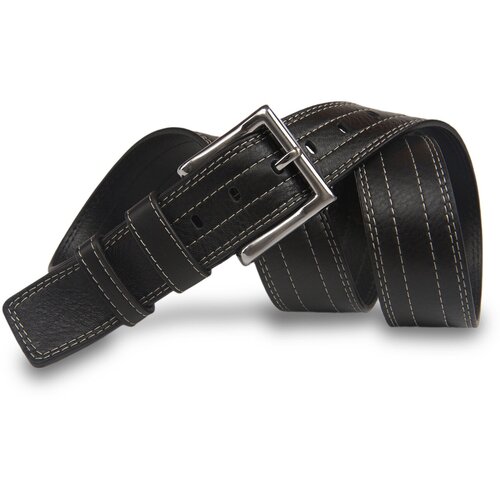 фото Ремень olio rosti, натуральная кожа, длина 120 см., черный