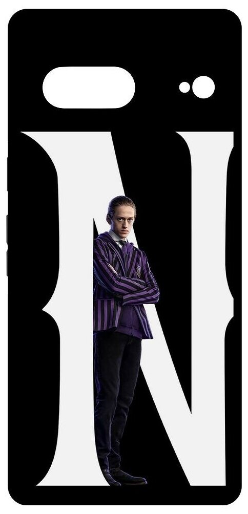 Чехол-накладка Krutoff Soft Case Уэнсдей Аддамс - Ксавье для GOOGLE Pixel 7 черный