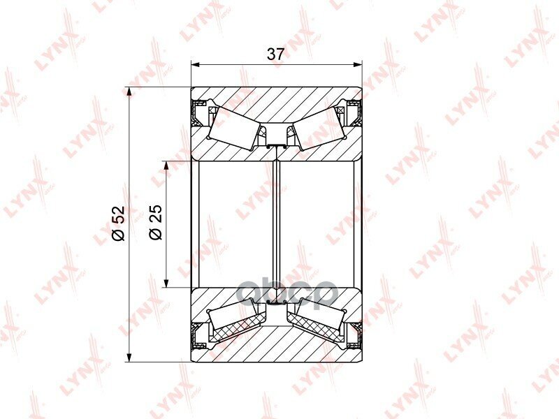 Комплект Подшипника Ступицы Колеса | Зад Лев | LYNXauto арт. WB1369