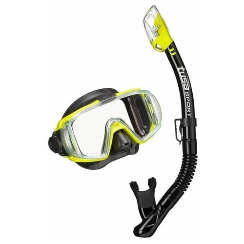 Комплект TUSA Sport UCR-3125QB Black Series маска и трубка для подводного плавания желтый
