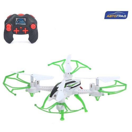 Квадрокоптер радиоуправляемый SKYDRONE работает от аккумулятора цвет зелёный 4334₽