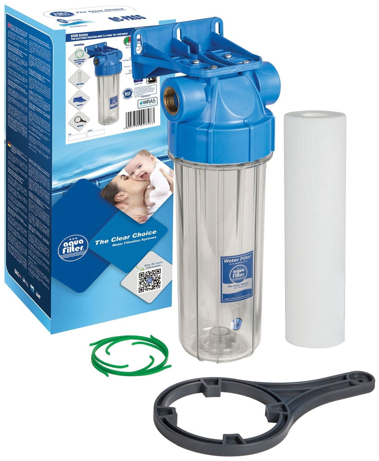 Магистральный фильтр для холодной воды Aquafilter 10SL 3/4'' FHPR34-HP1 546 - фотография № 2