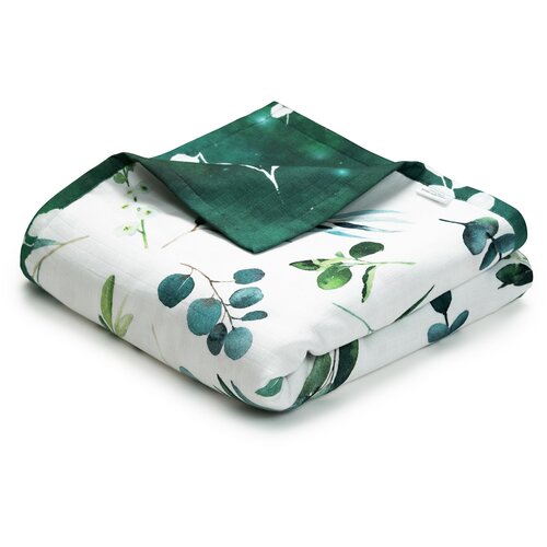 Одеяло муслиновое 4 слоя для новорожденных и детей до 3 лет Eucalyptus
