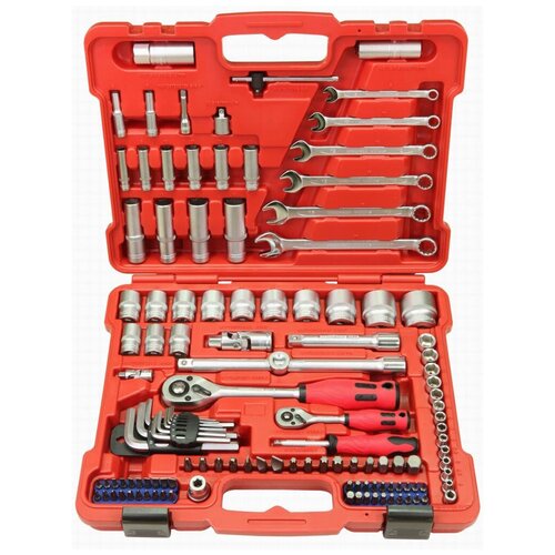 Набор инструмента Perfect Tools (Тайвань) 124 предмета (1/2“ и 1/4“) PT-S4124A-BS1 , 1 шт.