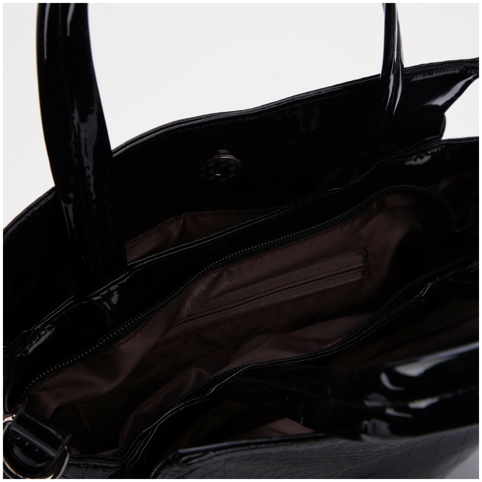 Набор сумок на молнии, цвет чёрный - фотография № 5