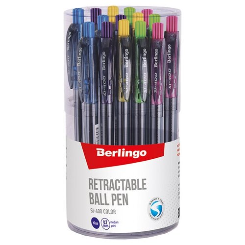 фото Berlingo набор шариковых ручек si-400 color, 0.7 мм, 30 шт., синий цвет чернил