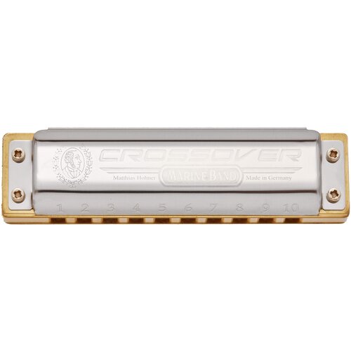 Губная гармошка Hohner Marine Band Crossover (M2009056X) E, бежевый/серебристый