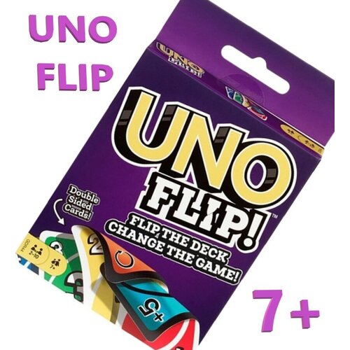 Настольная карточная игра UNO FLIP, УНО Флип, 112 карт