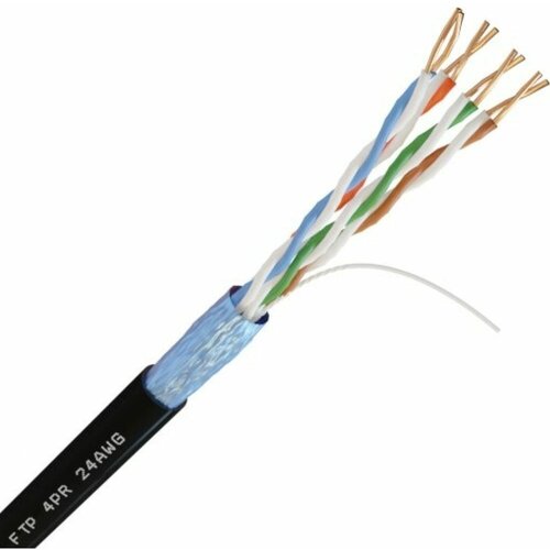 Netlink Кабель NL-CU FTP 4PR 24 AWG CAT5e 305м внешний УТ000002697 кабель netlink nl cu ftp 4pr standart 24 awg cat5e 305м внутренний белый