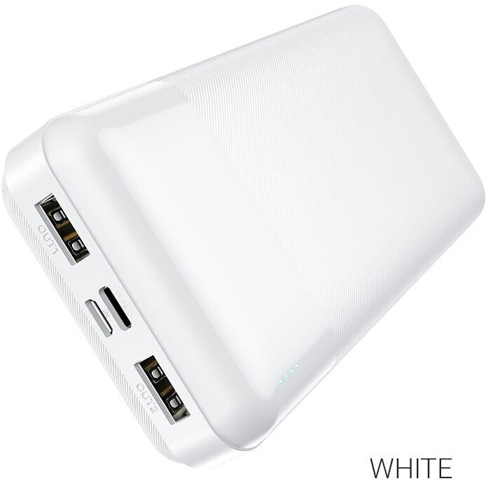 Внешний аккумулятор повербанк (powerbank) Hoco J72A Easy travel 20000mAh (White)