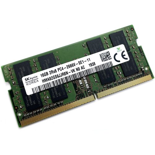 Оперативная память DDR4 16Gb 2666 Mhz SK Hynix HMA82GS6JJR8N-VK PC4-2666V So-Dimm