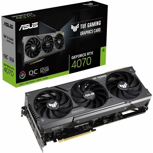 Видеокарта ASUS TUF Gaming NVIDIA GeForce RTX™ 4070 OC Edition Gaming Graphics Card