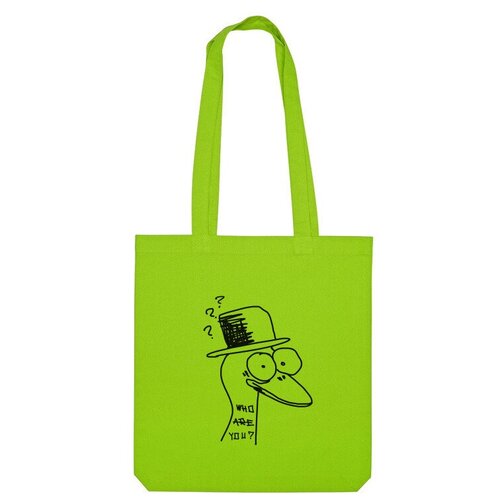 Сумка шоппер Us Basic, зеленый сумка то ли утка то ли гусь зеленый