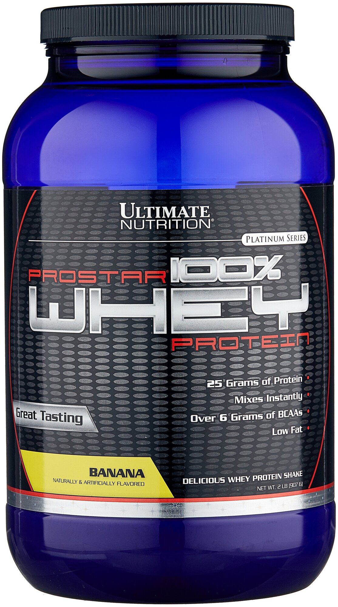 Ultimate Nutrition Prostar 100% Whey Protein 2 lb 907 г (банан)