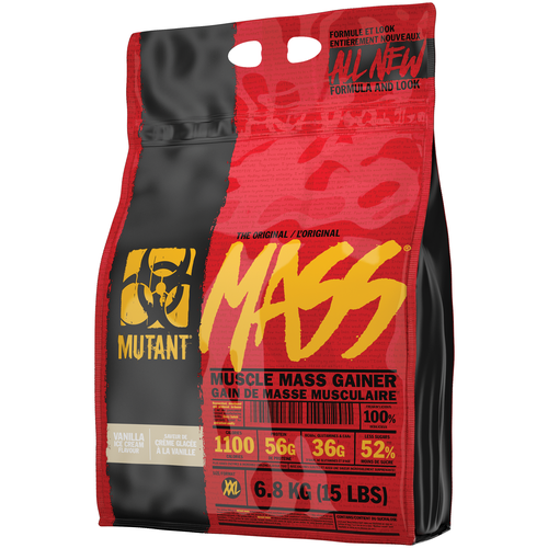 Гейнер Mutant Mass, 6800 г, ванильное мороженое mutant whey 2 27 кг ванильное мороженое