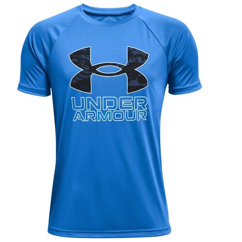 фото Футболка under armour tech hybrid prt fill ss tee синий ysm 1363281-436