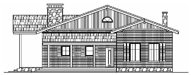 Проект кирпичного дома Catalog-Plans-58-70HEL (118,88кв.м, 14,28x12,28м, кирпич 510) - фотография № 3