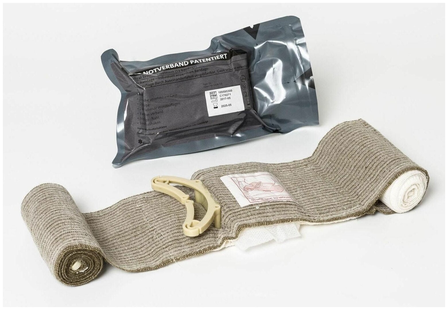 фото Израильский компрессионный бандаж First Care перевязочный пакет 6" FCP02