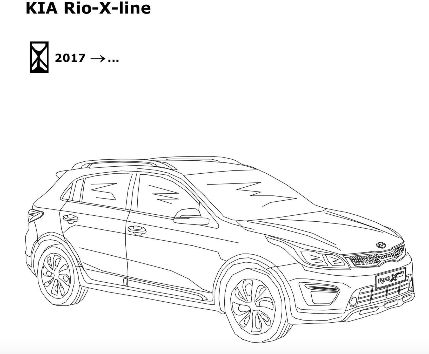 Фаркоп на Kia Rio X-Line 6760-A