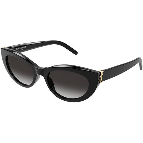 Солнцезащитные очки Saint Laurent, черный солнцезащитные очки saint laurent sl 549 slim 002 коричневый