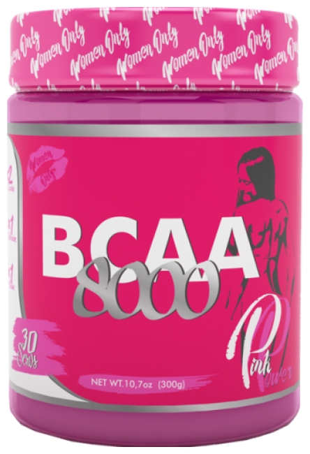 PinkPower BCAA 8000 (ВСАА 2-1-1), вкус Черная смородина, 300 г, PinkPower