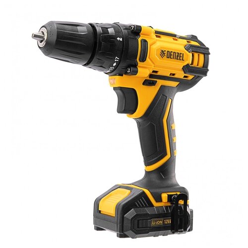 Дрель-шуруповерт аккумуляторная CDL-12-02BM Li-Ion 12 В 2 акк Denzel 599000₽