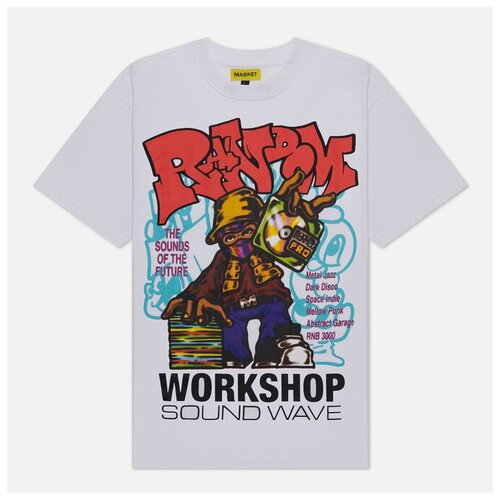 Мужская футболка MARKET Soundwave белый, Размер M