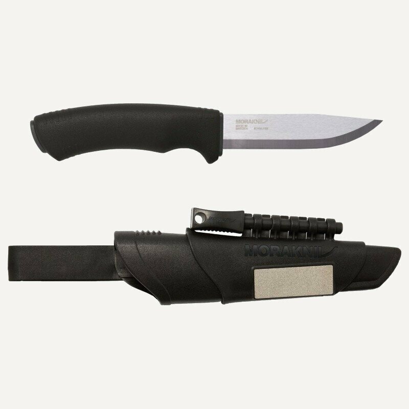 Morakniv Нож Moraknive Bushcraft Survival S с огнивом black, нержавеющая сталь