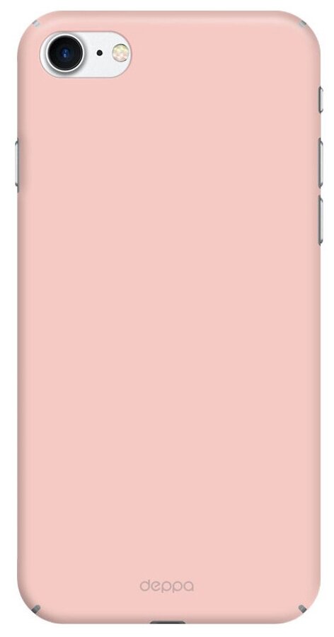 Чехол-накладка пластик Soft touch Deppa Air Case D-83271 для iPhone SE (2020г.)/ 8/ 7 (4.7) 1мм Розовое золото