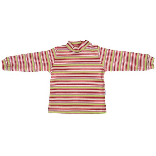 фото Водолазка папитто размер 74, красный/розовый/салатовый