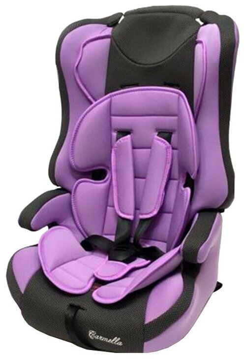 Автокресло группа 1/2/3 (9-36 кг) Carmella 513 RF, lilac/black dot