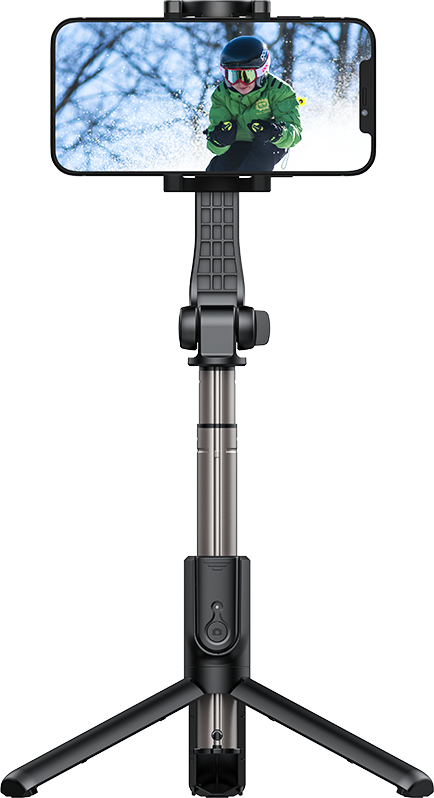 Трипод-монопод для селфи Recci RSS-W02 Tripod Selfie Stick Stand, черный