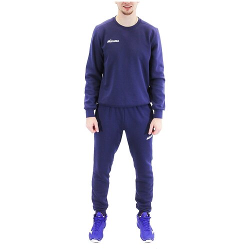 фото Спортивный костюм мужской mikasa mt547 0036 felpa mt5470036-6 размер 56 цвет синий