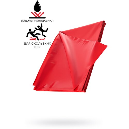 Простыня для секса Black&Red красная