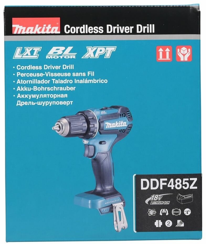 Дрель-шуруповерт аккумуляторная MAKITA DDF485Z 18 B - фото №8