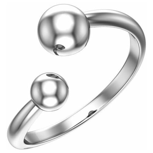 Кольцо из серебра с родированием