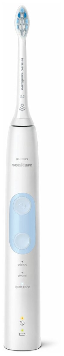 звуковая зубная щетка Philips Sonicare ProtectiveClean 5100 HX6859/35, черный/белый - фотография № 3